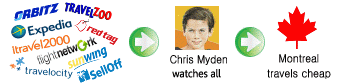 Chris Myden watches all for the cheapest flight deals and all inclusive vacations from Montreal.