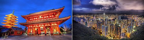 Japan and Hong Kong